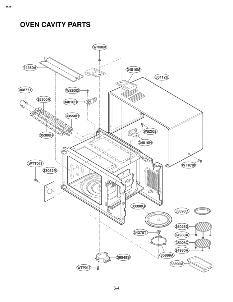 Axe de platine LG 4370W1A006G