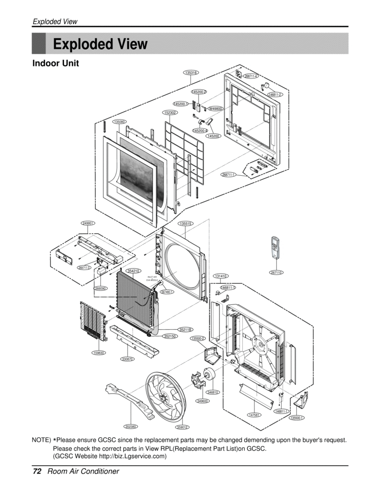Lien vers le climatiseur LG 4520A30088A