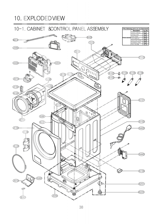 LG Washer Frame Body - 3210ER1318A