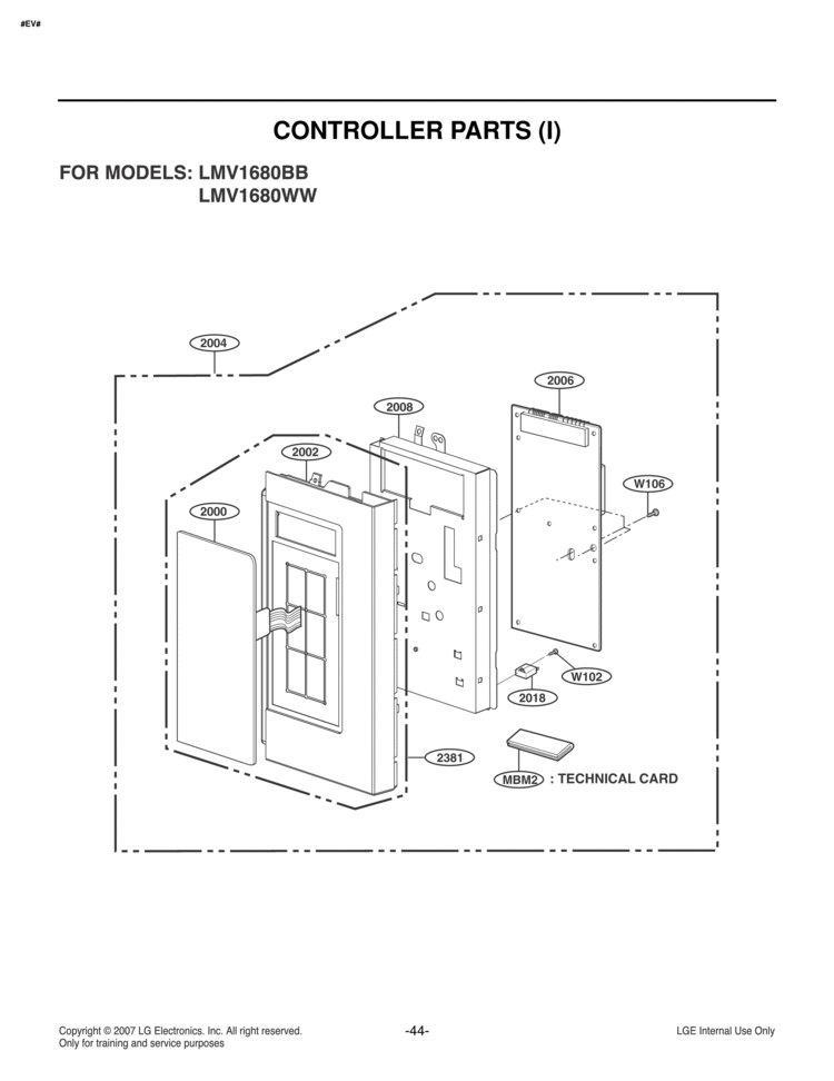 LG Oven Control Panel - MGC41907402