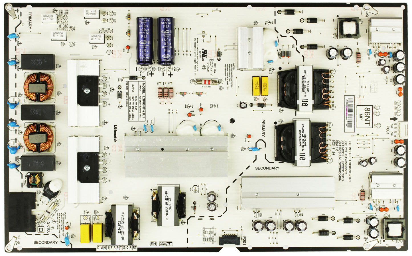 LG Television Power Supply - EAY65895562