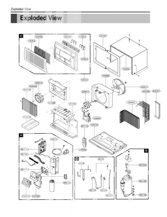 LG Air Conditioner Ac Motor - 4681A20041N