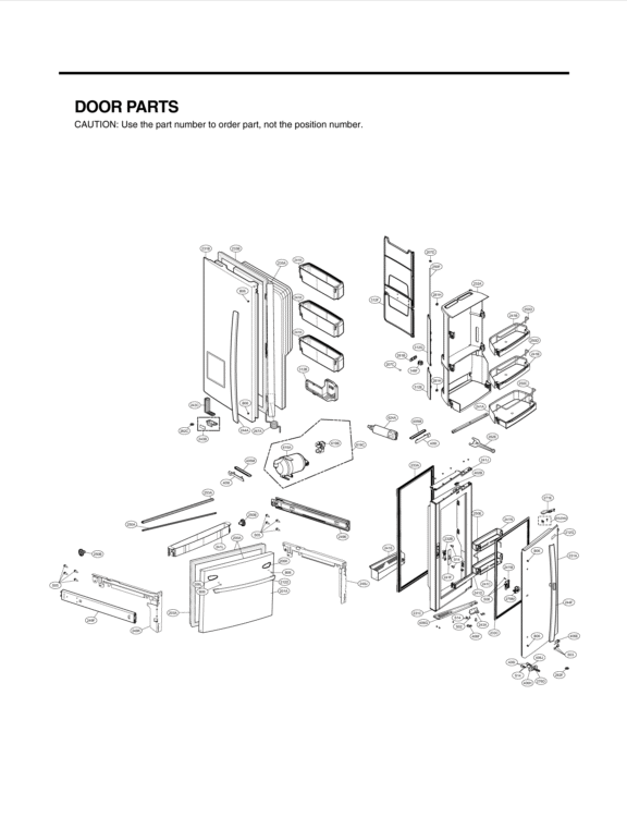 LG Refrigerator Door Trim - MBL65042001