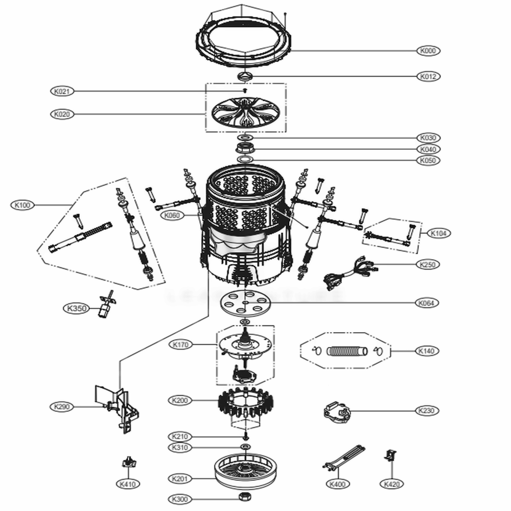LG Washer Tub Cover - ACQ88516306