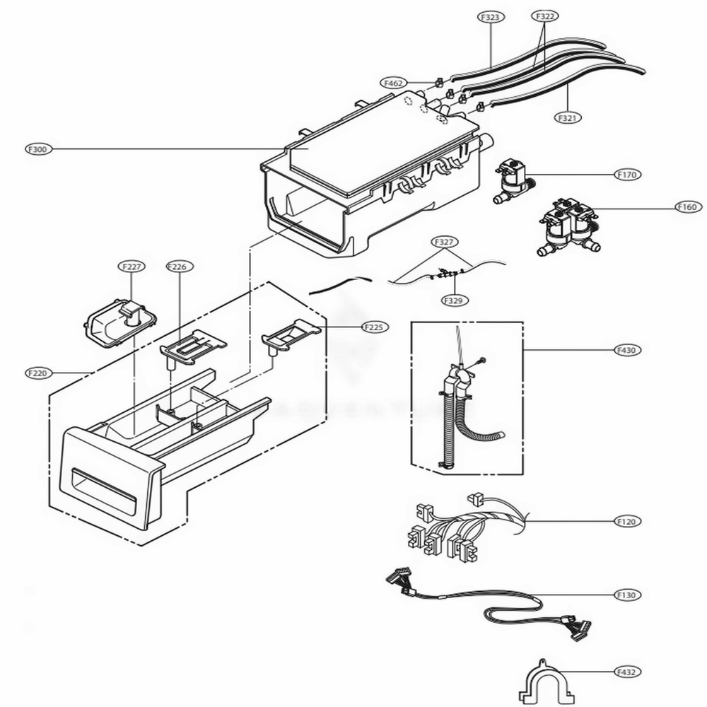 LG Washer Drawer Panel - AGL74074325