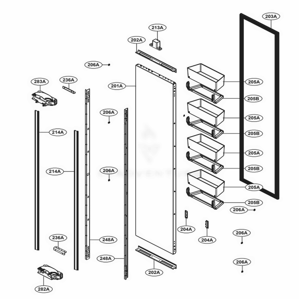 LG Oven-Range Door Basket - AAP74971601