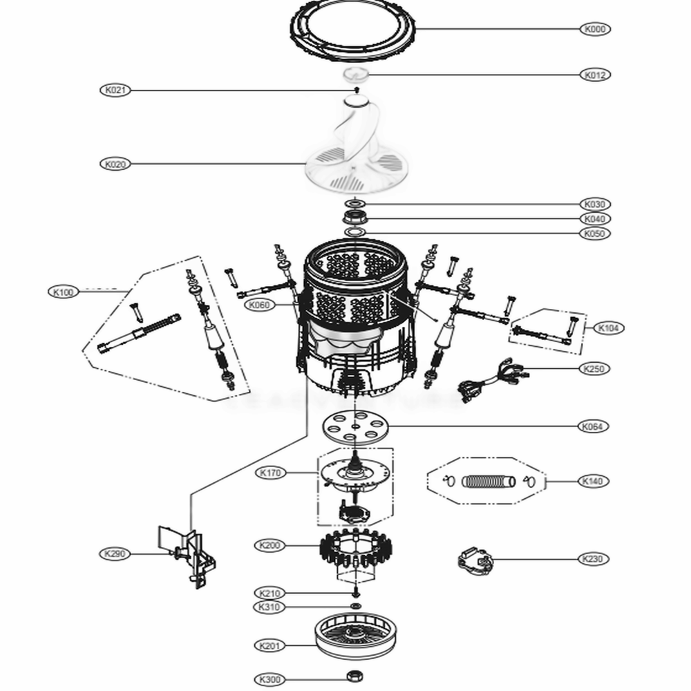 LG Washer Inner Tub - AJQ74774301