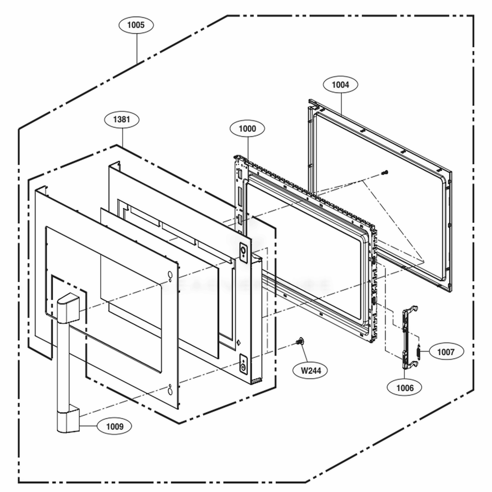 Four-cuisinière LG ADC75065706 à porte pleine