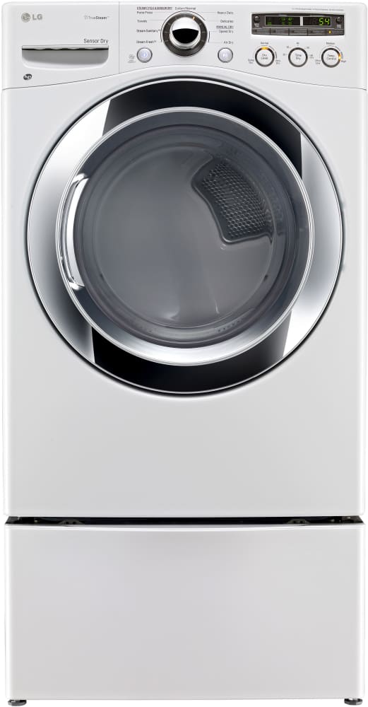 LG DLEX3250W 27 Inch Front-Load Electric Dryer with 7.3 cu. ft. Capacity
