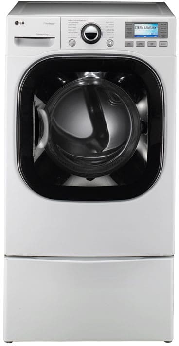 LG DLEX3885W 27 Inch Front-Load Electric Dryer with 7.4 cu. ft. Capacity