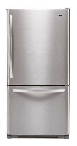LG LBC22520TT 22.4 cu. ft. Bottom-Freezer Refrigerator with 4 Split Cantilevered Glass Shelves