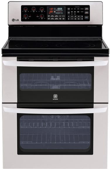 Cuisinière électrique autonome LG LDE3017ST de 30 pouces avec four double et 5 éléments radiants