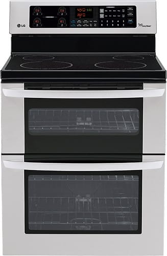 lougehrig2013出品 LG LDE3037ST 30 Inch Freestanding Electric Double-Oven Range with