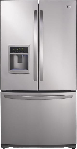 LG LFX25961AL 24.7 cu. ft. French Door Refrigerator with 4 Split Slide-Out Glass Shelves