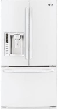 Réfrigérateur à portes françaises LG LFX25976SW de 24,7 pi³ avec 4 tablettes en verre séparées et anti-déversement