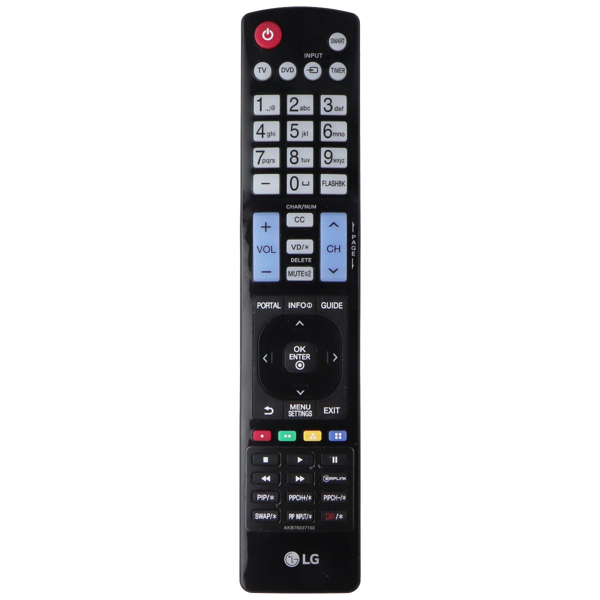 LG Remote Controller - AKB76037102