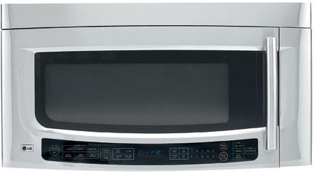 Four à micro-ondes LG LMVM2055ST de 2 pi³ avec écran et hotte intégrée, puissance de cuisson de 1 100 watts