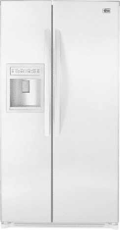 Réfrigérateur côte à côte LG LSC27910SW de 26,5 pi³ avec 4 tablettes en verre anti-éclaboussures