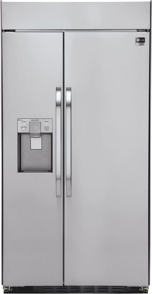 Réfrigérateur encastrable côte à côte LG LSSB2791ST de 42 pouces avec étagères en verre