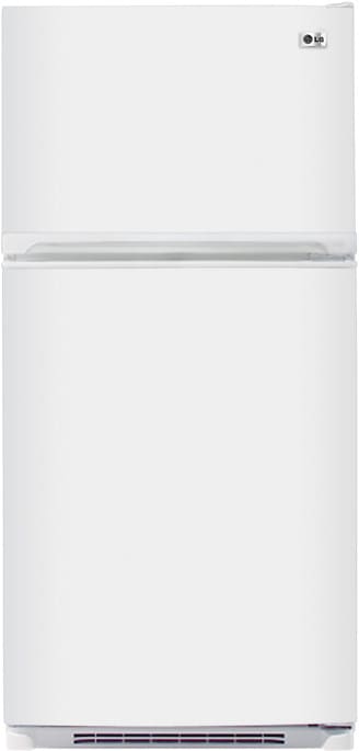 Réfrigérateur à congélateur supérieur LG LTC22350WH de 22,1 pi³ avec 4 tablettes en verre séparées