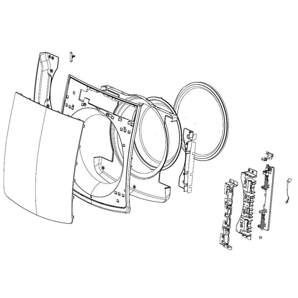 LG Dryer Door - ADC75446401