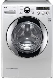 Laveuse à chargement frontal LG WM2550HWCA de 27 pouces avec capacité de 3,7 pi³