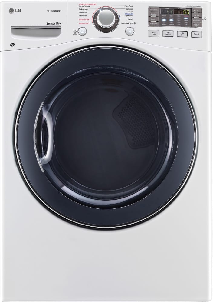 LG DLGX3571W 27 Inch Gas Dryer with TrueSteam Technology