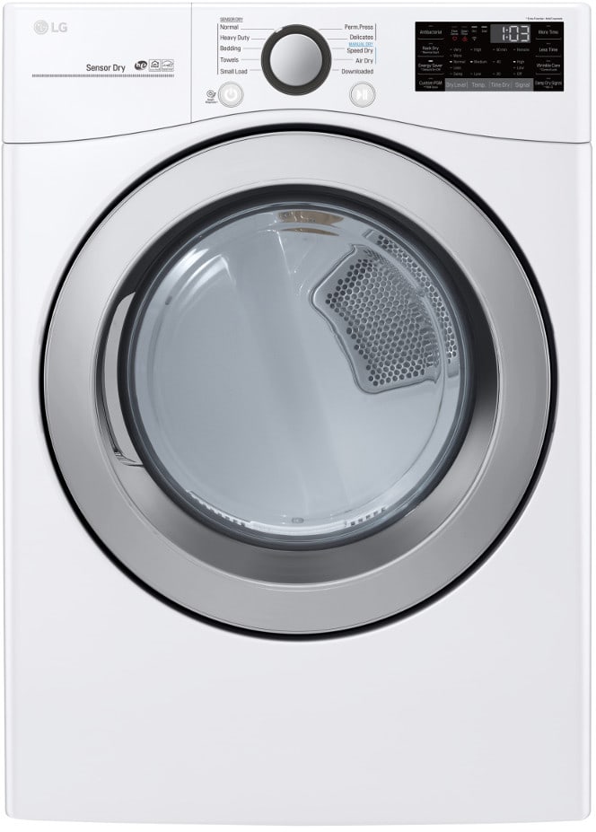 LG DLG3501W 27 Inch Gas Smart Dryer with 7.4 cu. ft. Capacity