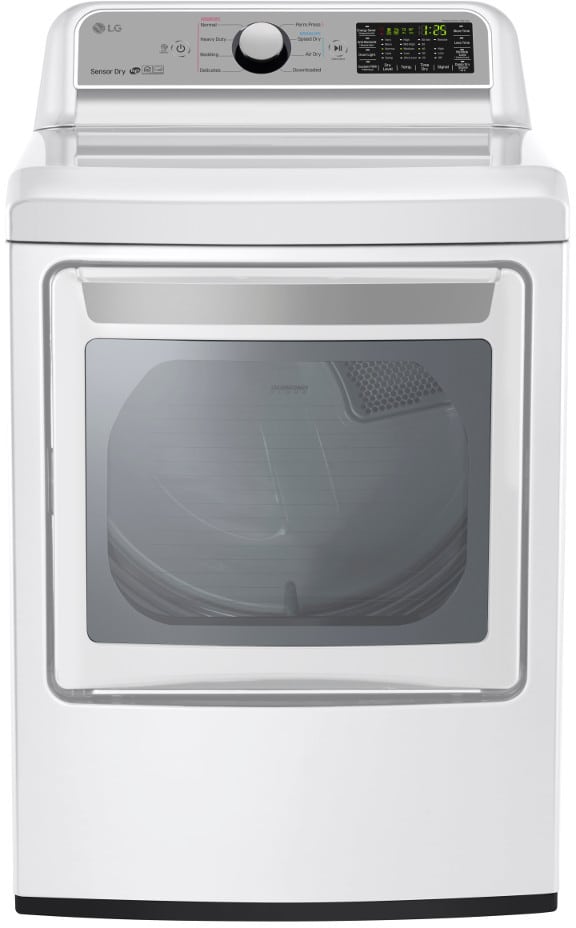 LG DLG7201WE 27 Inch Gas Dryer with EasyLoad Door