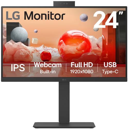 LG 24BA850-B 24-Inch IPS FHD Monitor with Webcam/Mic, & UBC Type-C