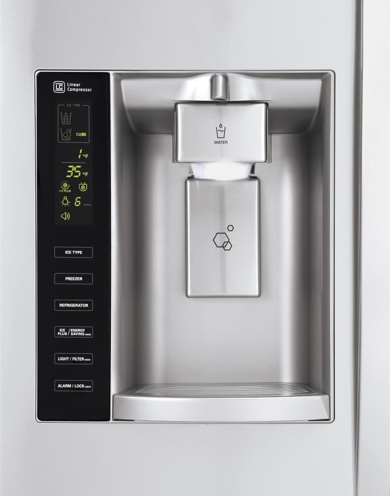 Réfrigérateur côte à côte LG LSXC22336S de 36 pouces à profondeur de comptoir avec distributeur d'eau et de glaçons Tall™