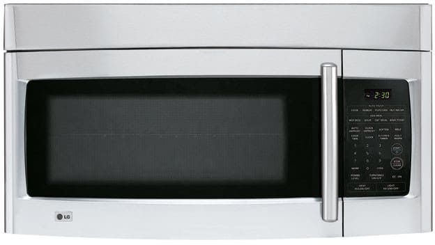 Four à micro-ondes LG LMV1630ST de 1,6 pi³ avec 1 000 watts de cuisson et élégant évent dissimulé : acier inoxydable