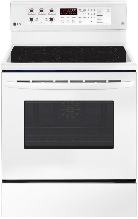 LG LRE3193SW 30 Inch Freestanding Electric Range with True Convection