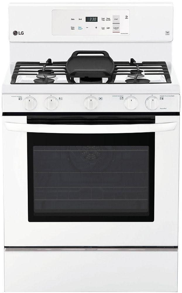 Cuisinière à gaz autonome LG LRG3194SW de 30 pouces avec SmartDiagnosis™