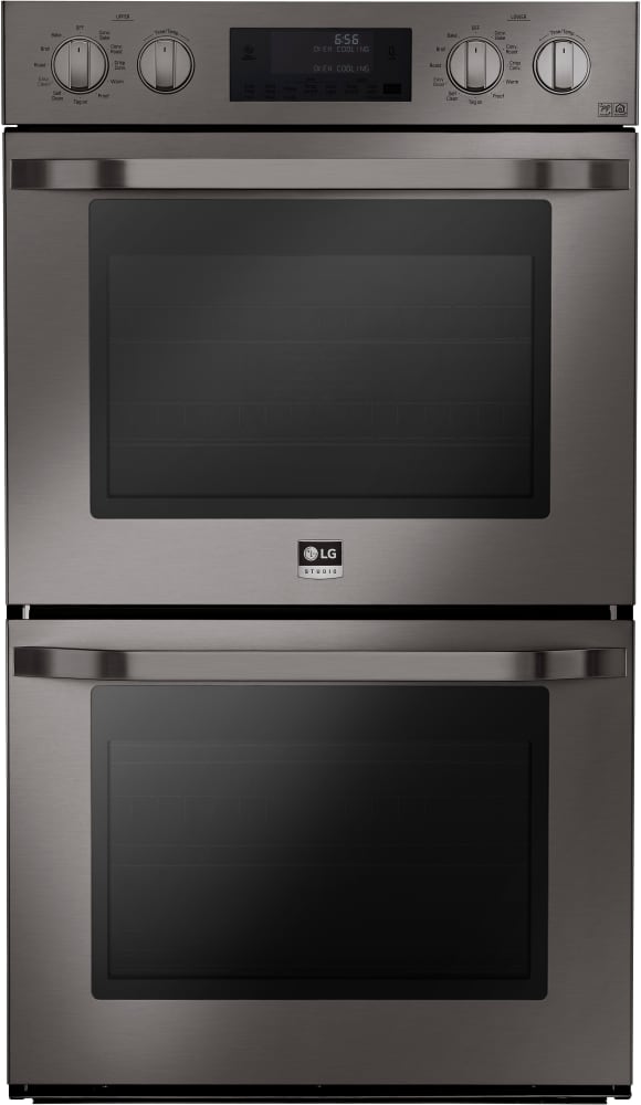 LG LSWD309BD 30 Inch Double Electric Wall Oven with Convectionc Temperature Probec EasyCleanc 9.4 Total Capacity