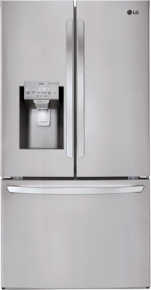 Réfrigérateur intelligent à portes françaises LG LFXS28968S de 36 pouces avec capacité de 27,9 pi³