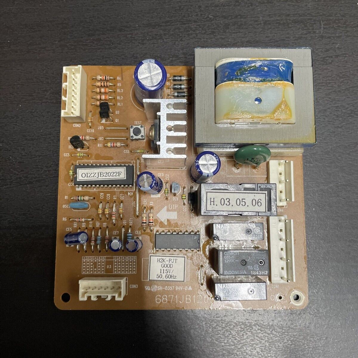 Carte mère principale du réfrigérateur LG 6871JB1209A
