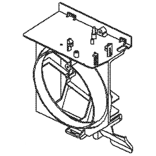 Guide d'aspiration du micro-ondes LG 4974W0A003C
