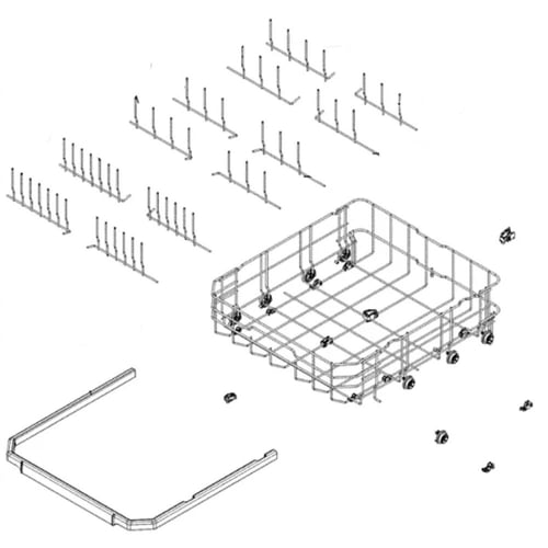 LG Dishwasher Rack - MGR62422102