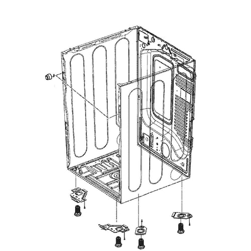 LG Dryer Cabinet - ABJ73568803