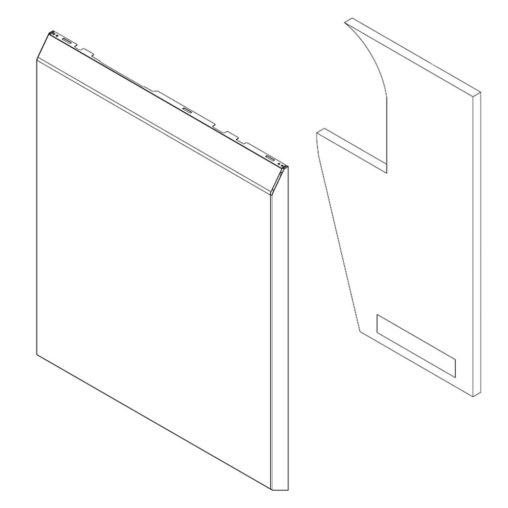 Couvercle avant du lave-vaisselle LG ACQ88048307
