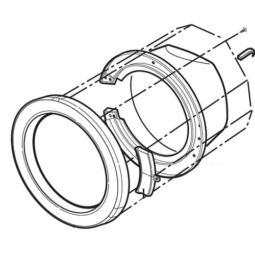 LG Washer *Door - ADC71605807