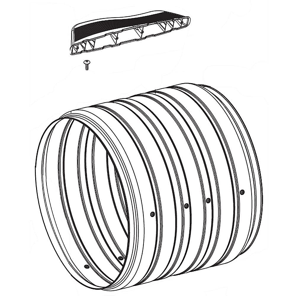 LG Drum Tub - AJQ73274302