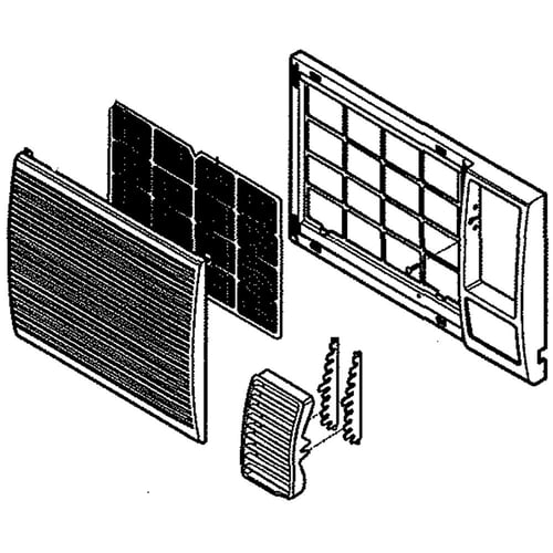 Grille avant du climatiseur LG 3531A20136J