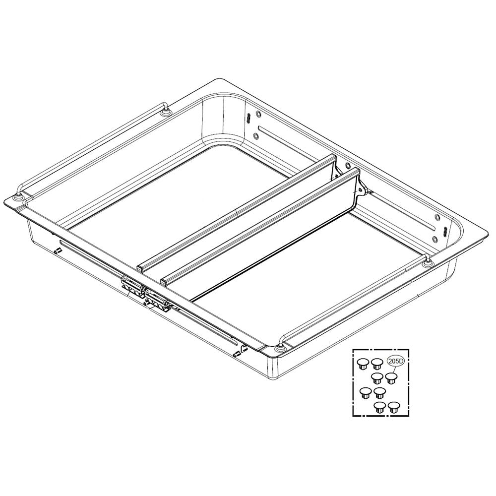 LG Drawer Tray - AJP73334505