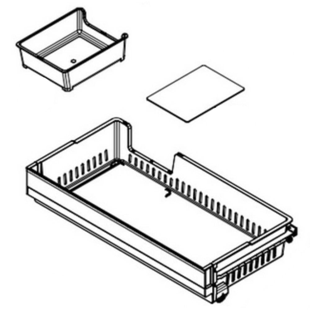 LG Tray Assembly, Drawer - AJP73334629