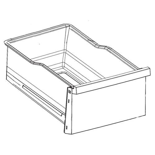 LG Refrigerator Vegetable Right Tray - AJP73596402