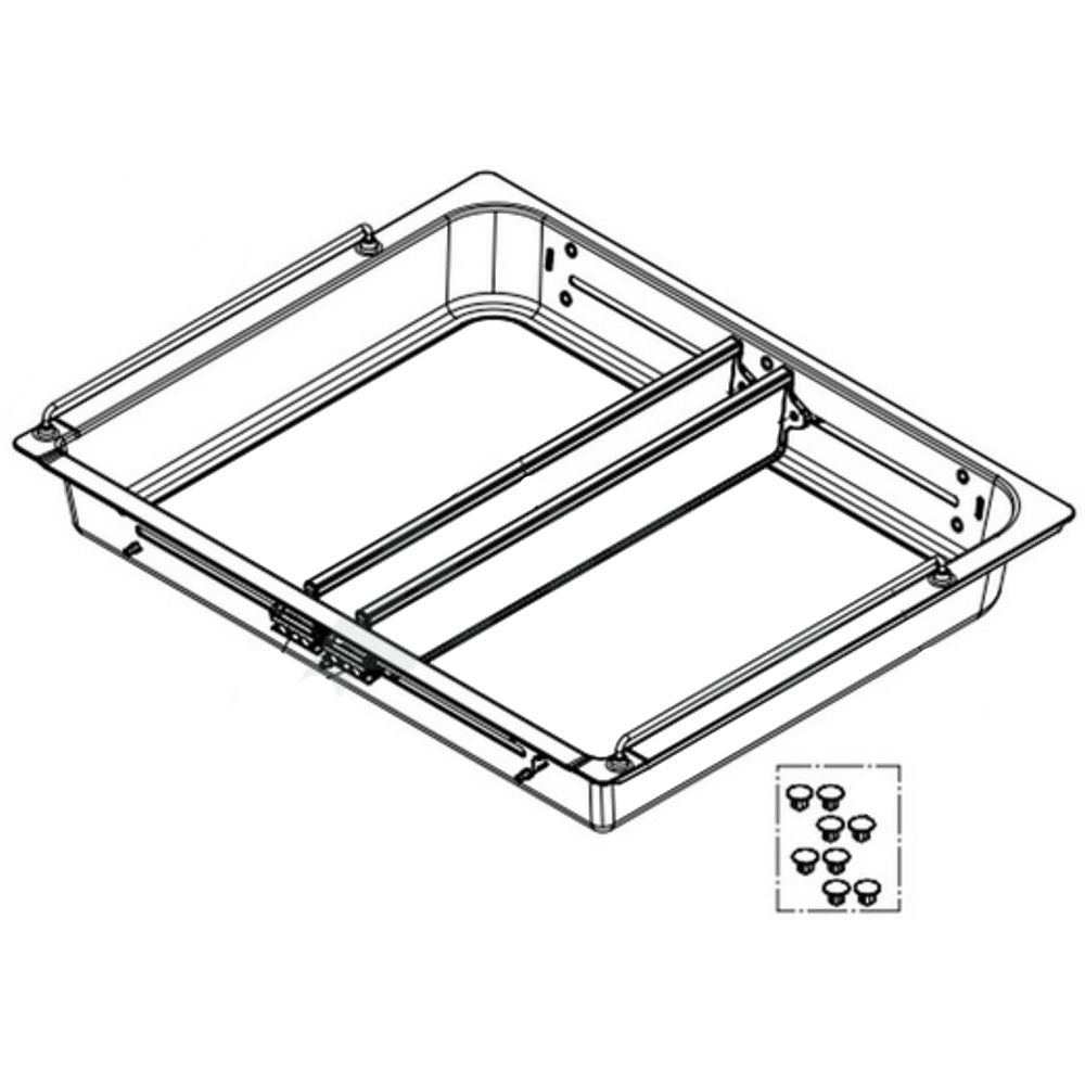 LG Tray Assembly, Drawer - AJP74154612