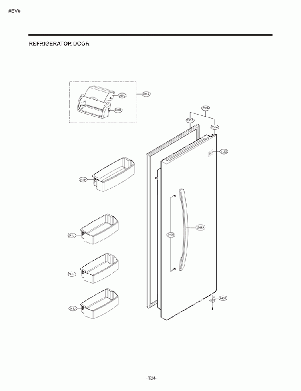 LG Refrigerator Door Foam - ADD72912603