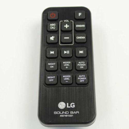 LG Sound Bar Speaker Remote Control - AKB74815331